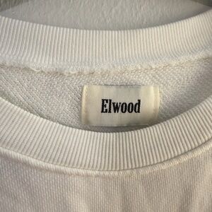 Elwood White Crewneck Sweatshirt